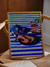 Load image into Gallery viewer, Shrimp &amp; Stripes 30x40
