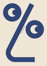 Load image into Gallery viewer, % - Blue
