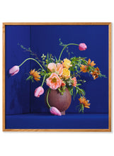 Load image into Gallery viewer, Blomst 01 - Blue 30x30
