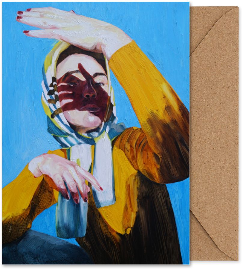 Madam E -  Folded Art Card