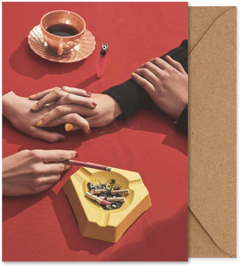 First Date - Folded Art Card