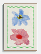 Load image into Gallery viewer, Flower with Checks 01 - Acoustic Panel
