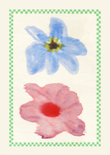 Load image into Gallery viewer, Flower with Checks 01 - Acoustic Panel
