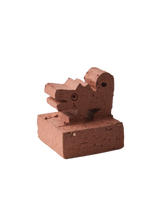 Ladda upp bild till gallerivisning, Zodiac Dog- Red Unglazed
