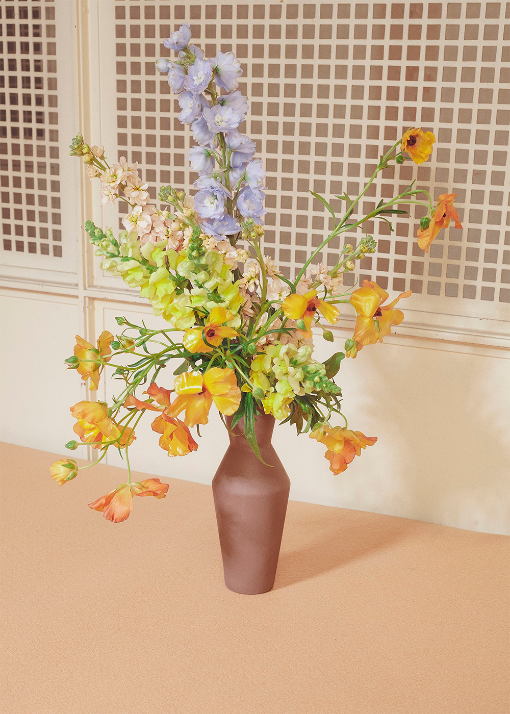 Blomst 06 - Beige