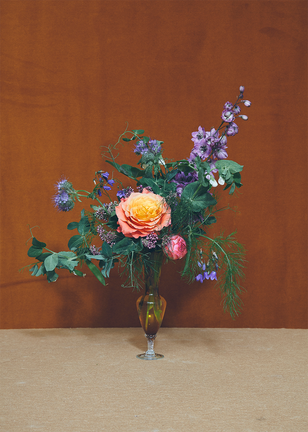 Blomst 08 - Brun