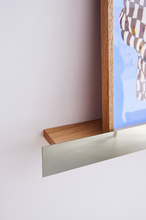 Load image into Gallery viewer, Floating Gallery Shelf - Brushed steel / oak

