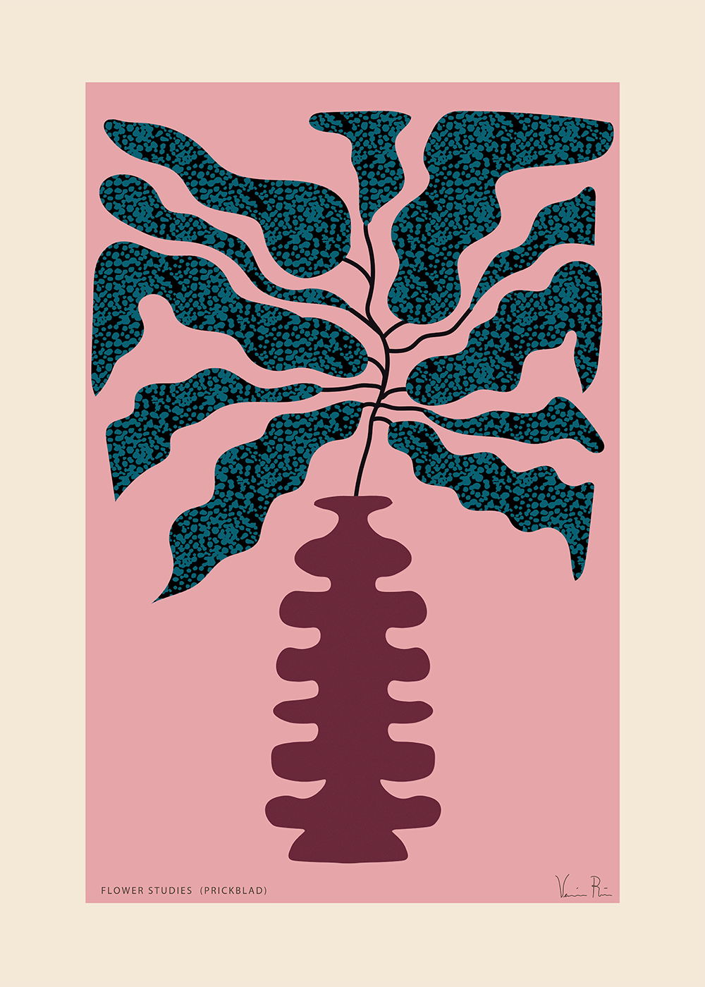 Blomsterstudier 01 - Prickblad