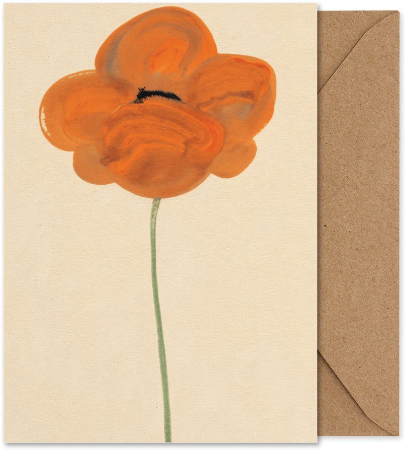 Orange Vallmo Art Card