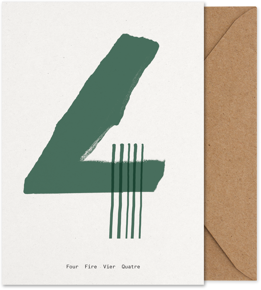 Spaghetti Number 4 - Folded Card