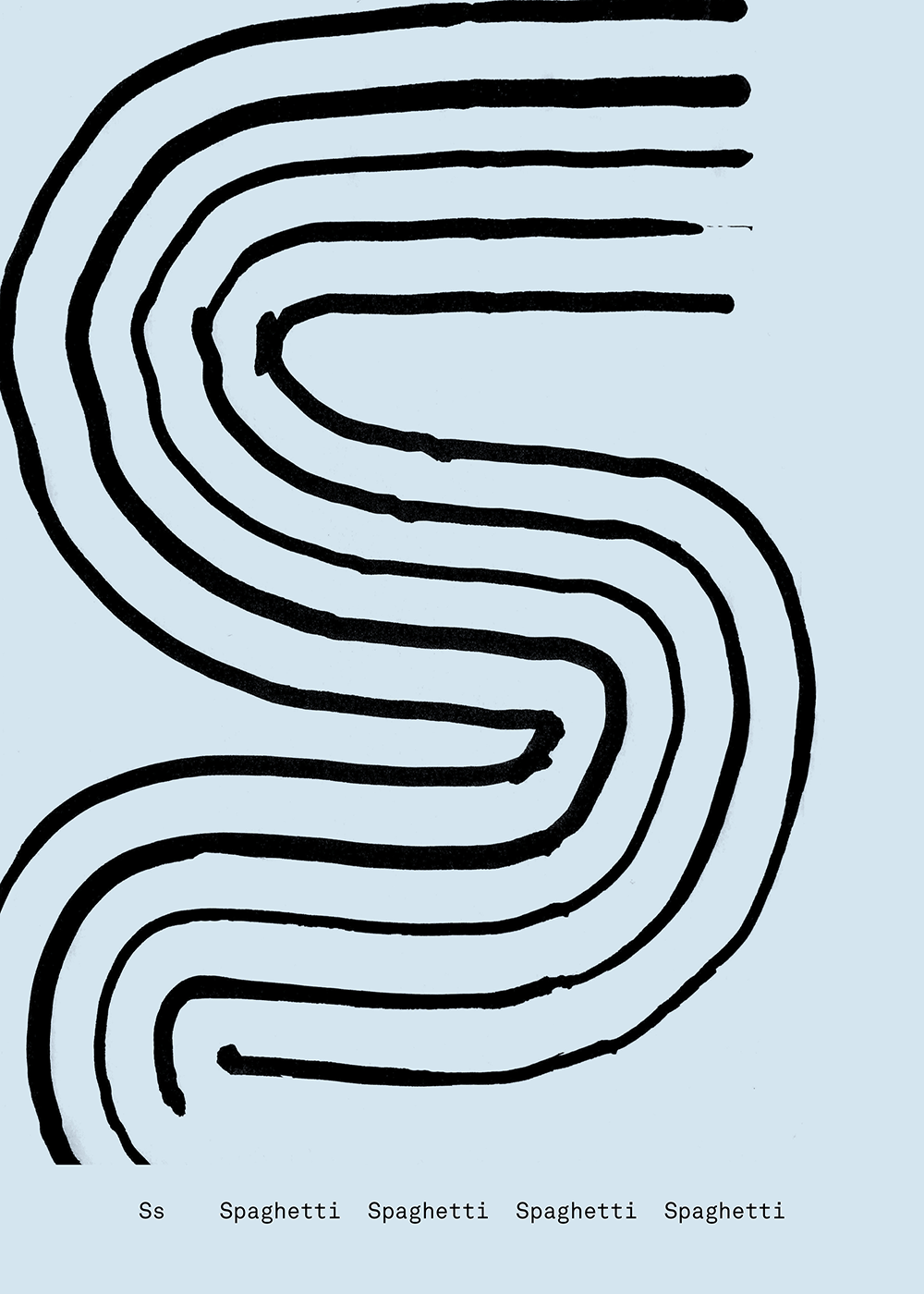 S - Alphabet Spaghetti