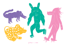Load image into Gallery viewer, FOUR CREATURES - MULTI
