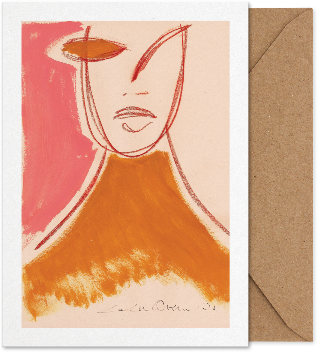 Pink Portrait (Art Card)
