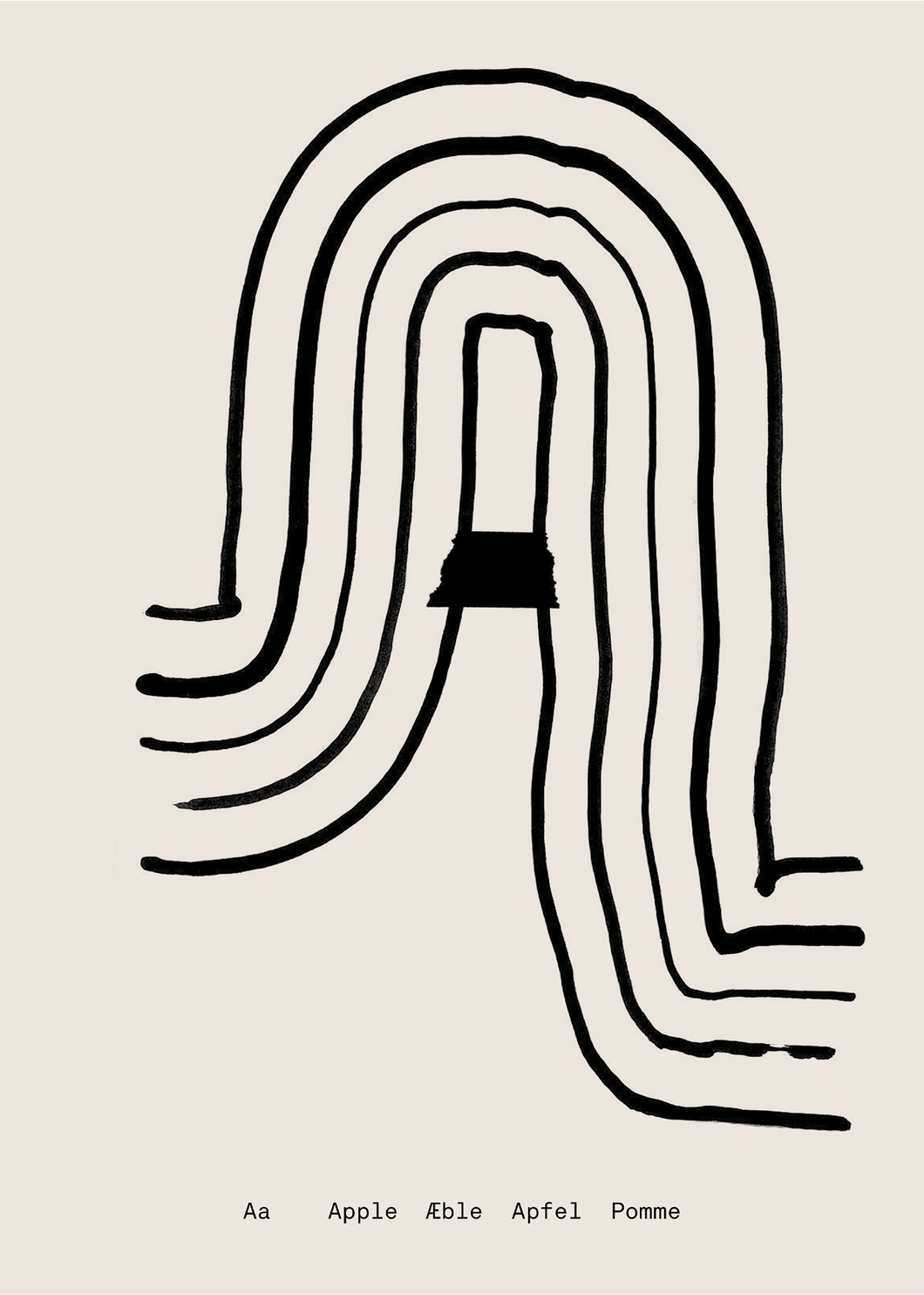 A - Alphabet Spaghetti