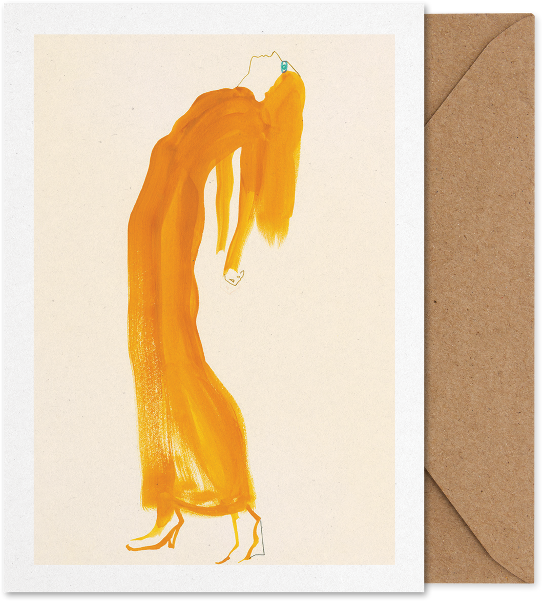 The Saffron Dress (Art Card)