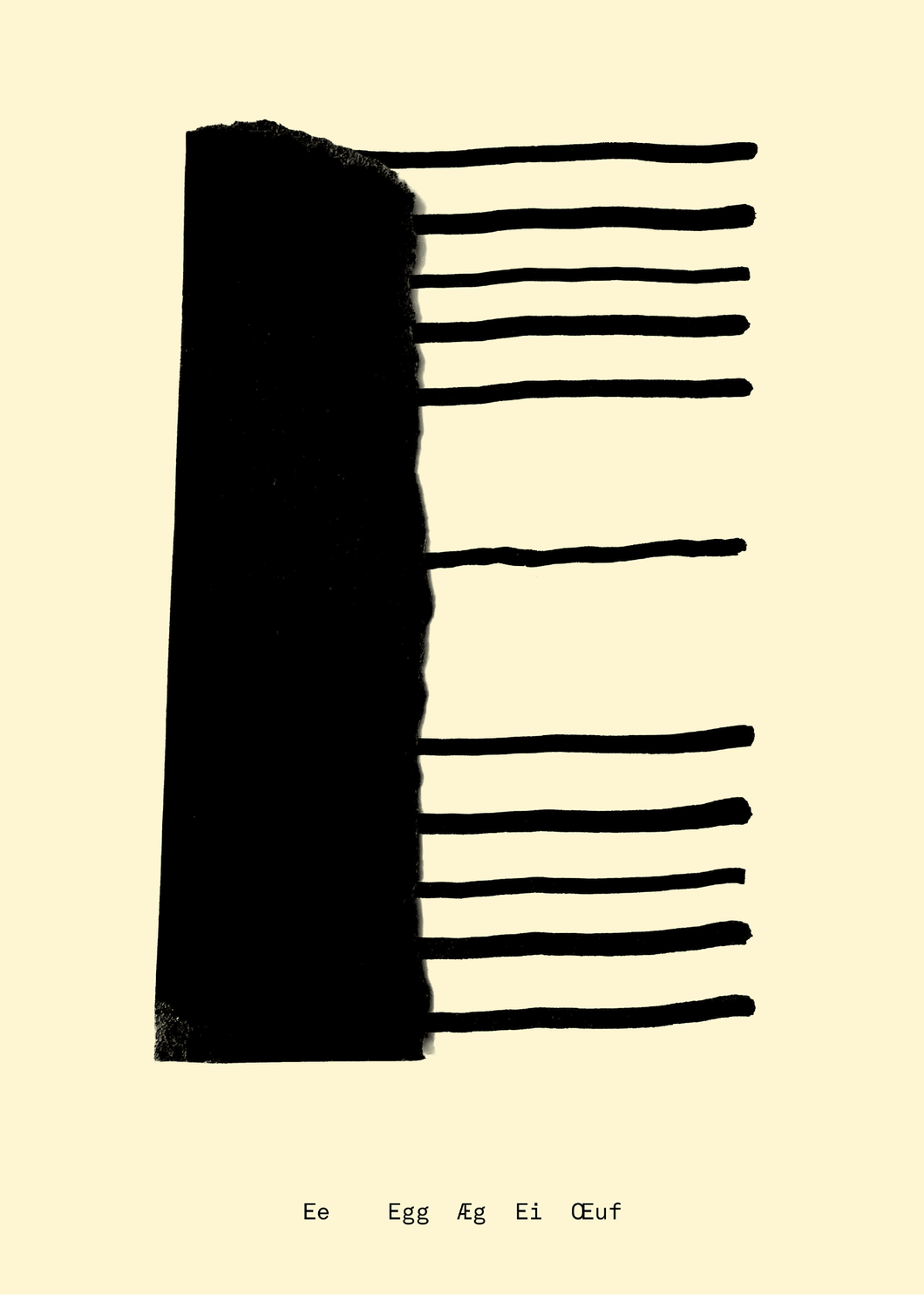 E - Alphabet Spaghetti