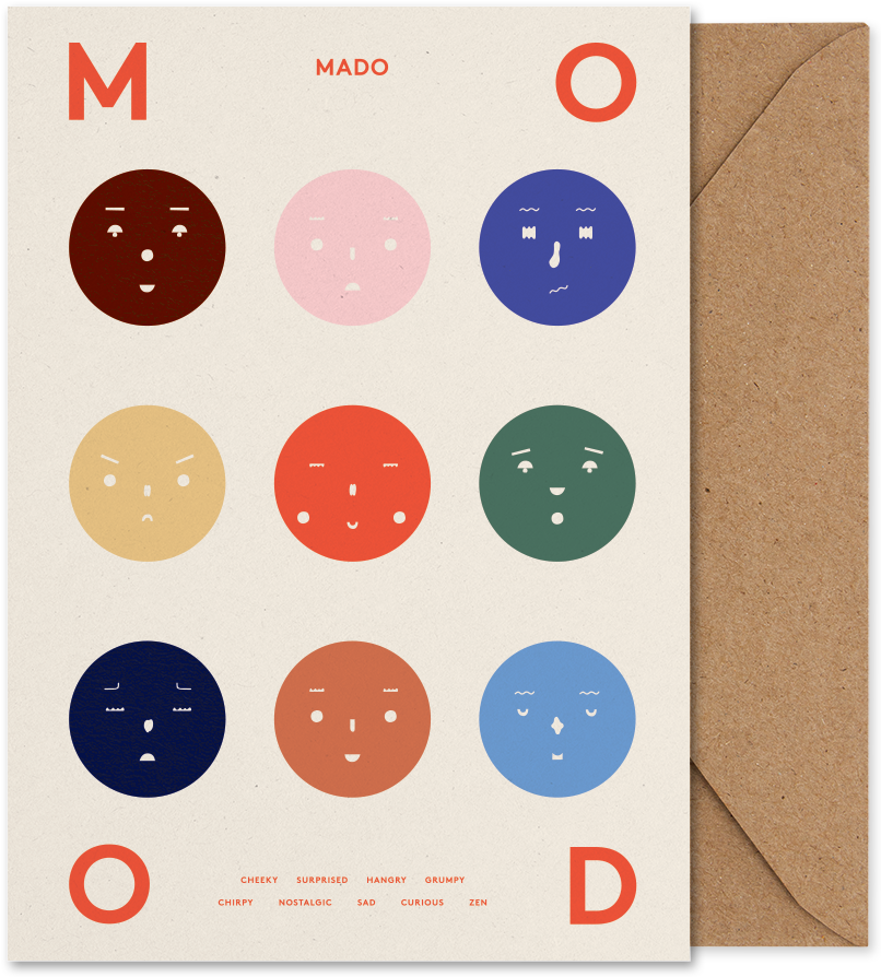 9 Moods - Folded Art Card