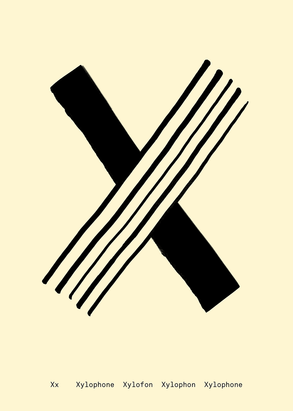 X - Alphabet Spaghetti