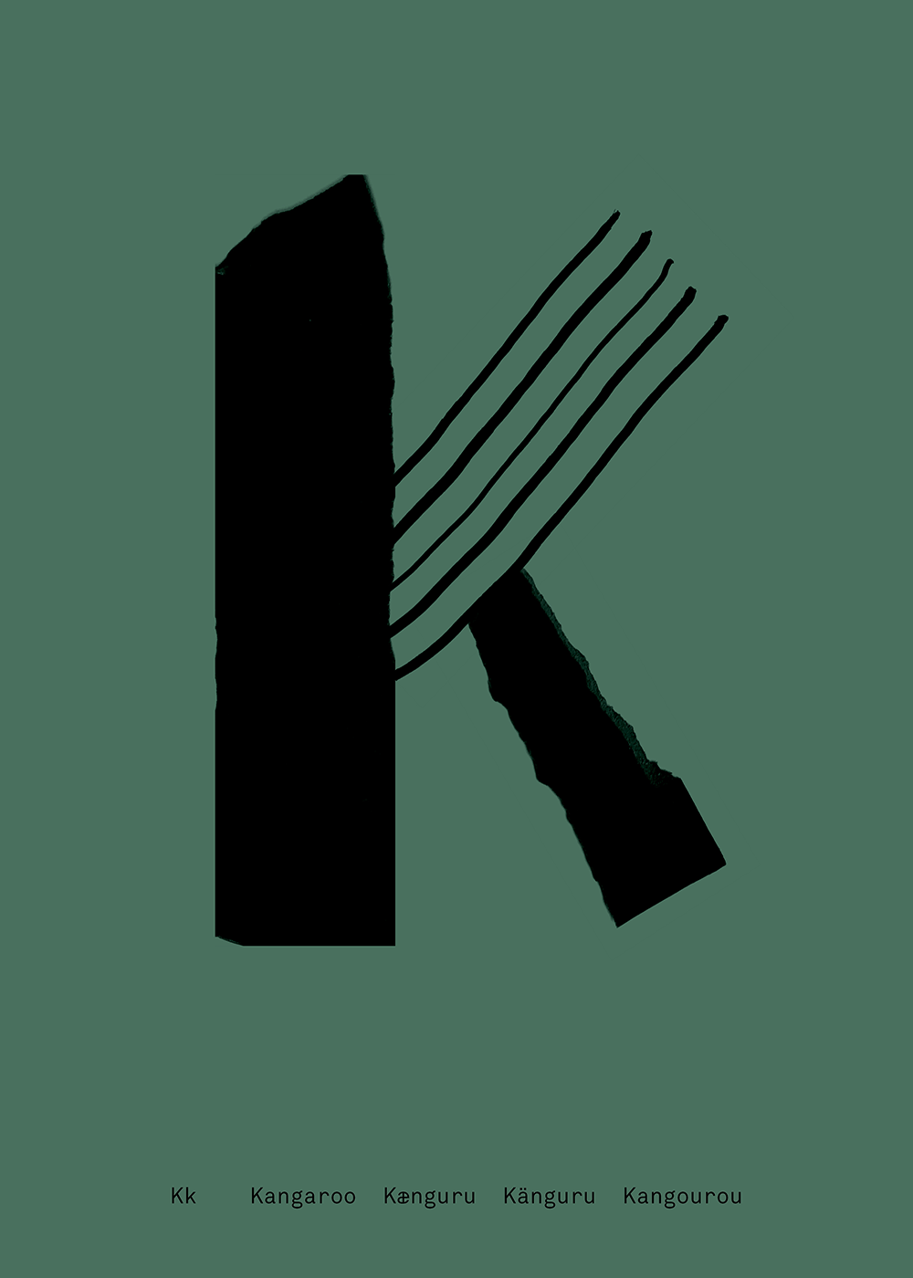 K - Alphabet Spaghetti