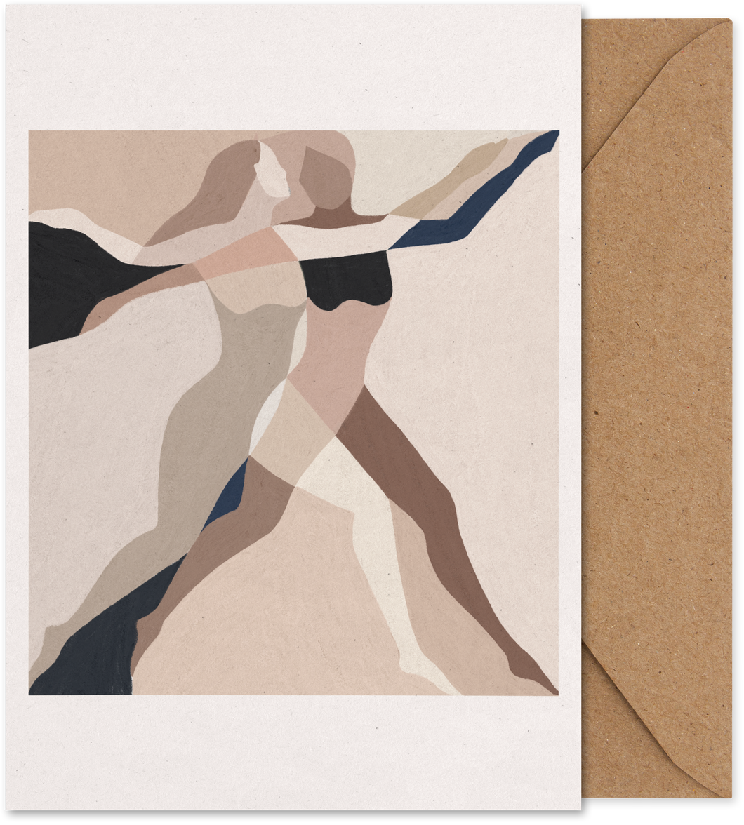 Two Dancers (Art Card)