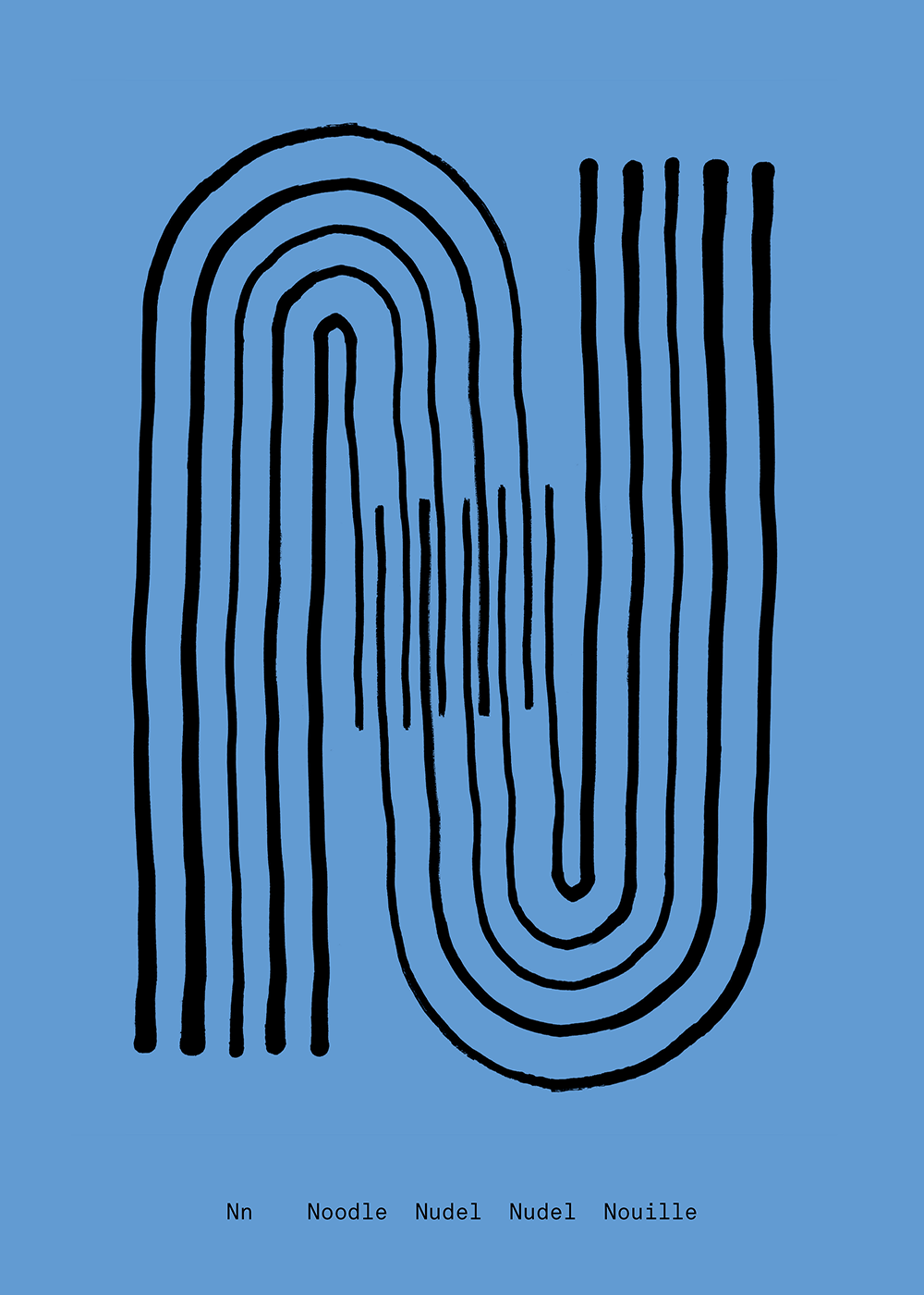 N - Alphabet Spaghetti