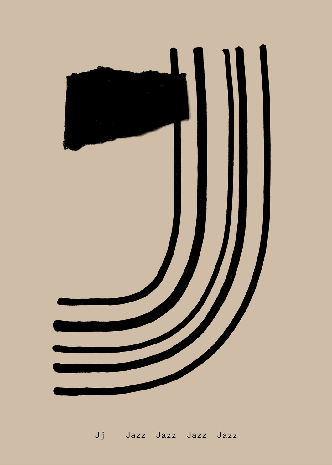 J - Alphabet Spaghetti