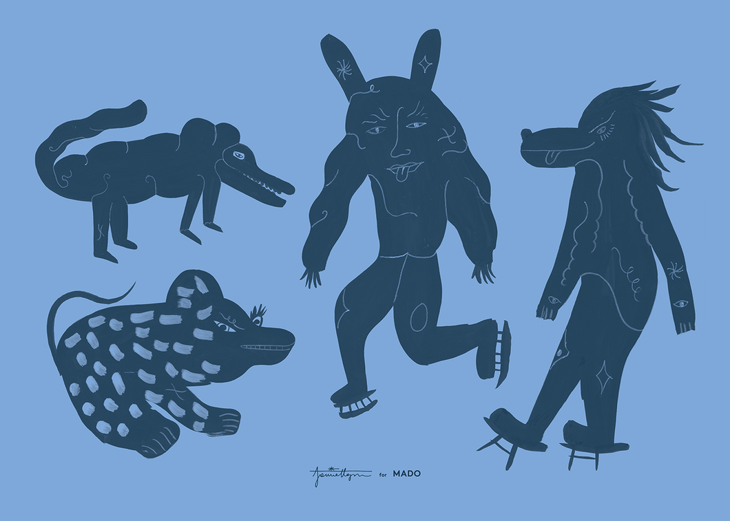 FOUR CREATURES - BLUE